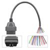30cm 16Pin Female Male Cable Connector Universal OBD2 Extension Cable Plug Automotive Car Diagnostic Interface Female Open Cable