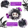 1 Pair Halloween Dog Barrettes Witch Hat Pet Hair Clip Felt Skull Gauze Cobweb Hair Accessories for Puppy Cats Festive Dress-up