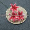 Triple-Head Silk Lily Bouquet for Wedding and Home Décor