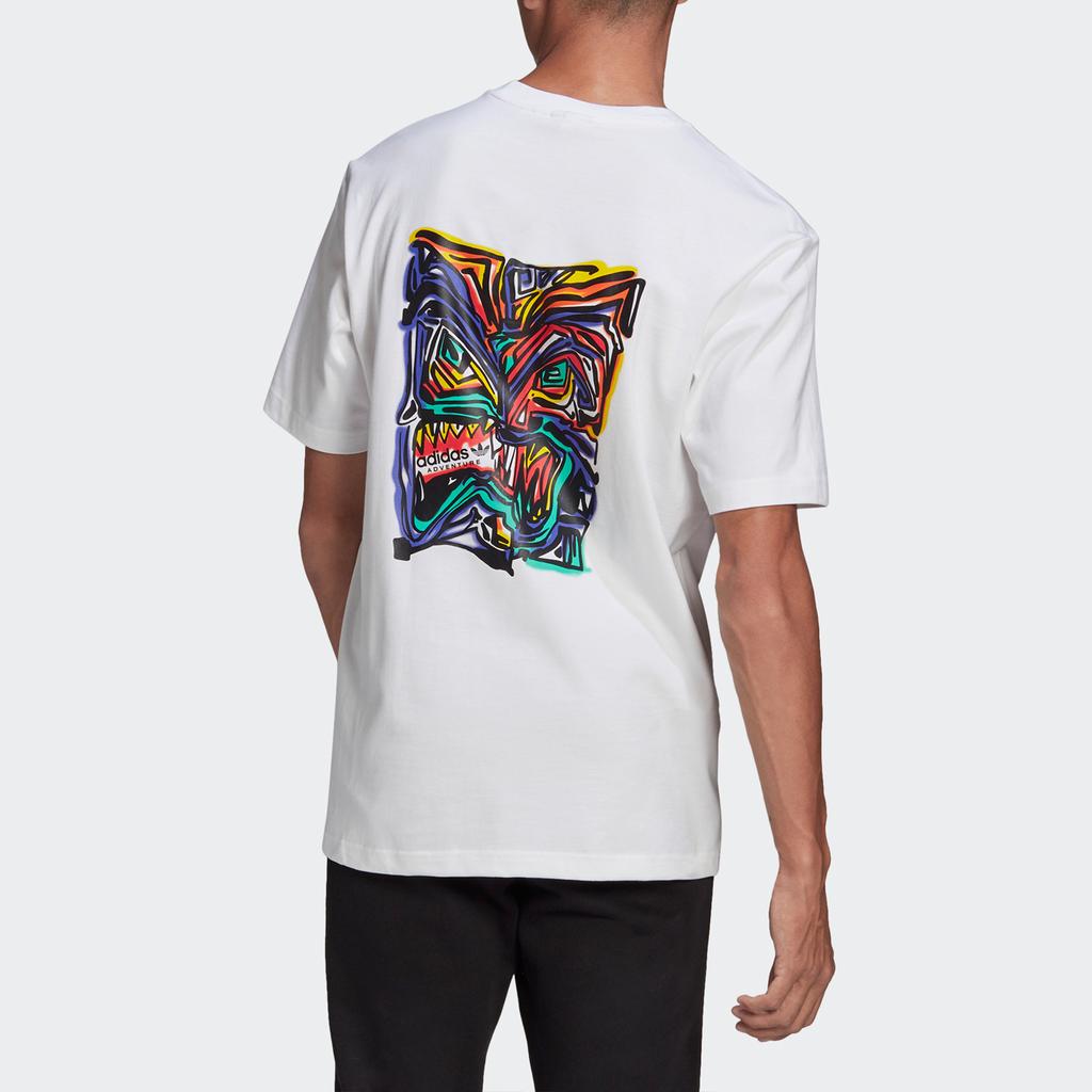 Adidas Originals Adv Munchman T Casual Sports Round Neck Short Sleeve T-Shirt Men Tops White GN2377