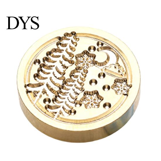 Miniature Seal Stamp Head Lily Floral Brass Wax Head, Cute Plant Themed Engraved Botanical Sealing for Journal Card Gift Wrapping Wedding Invitation