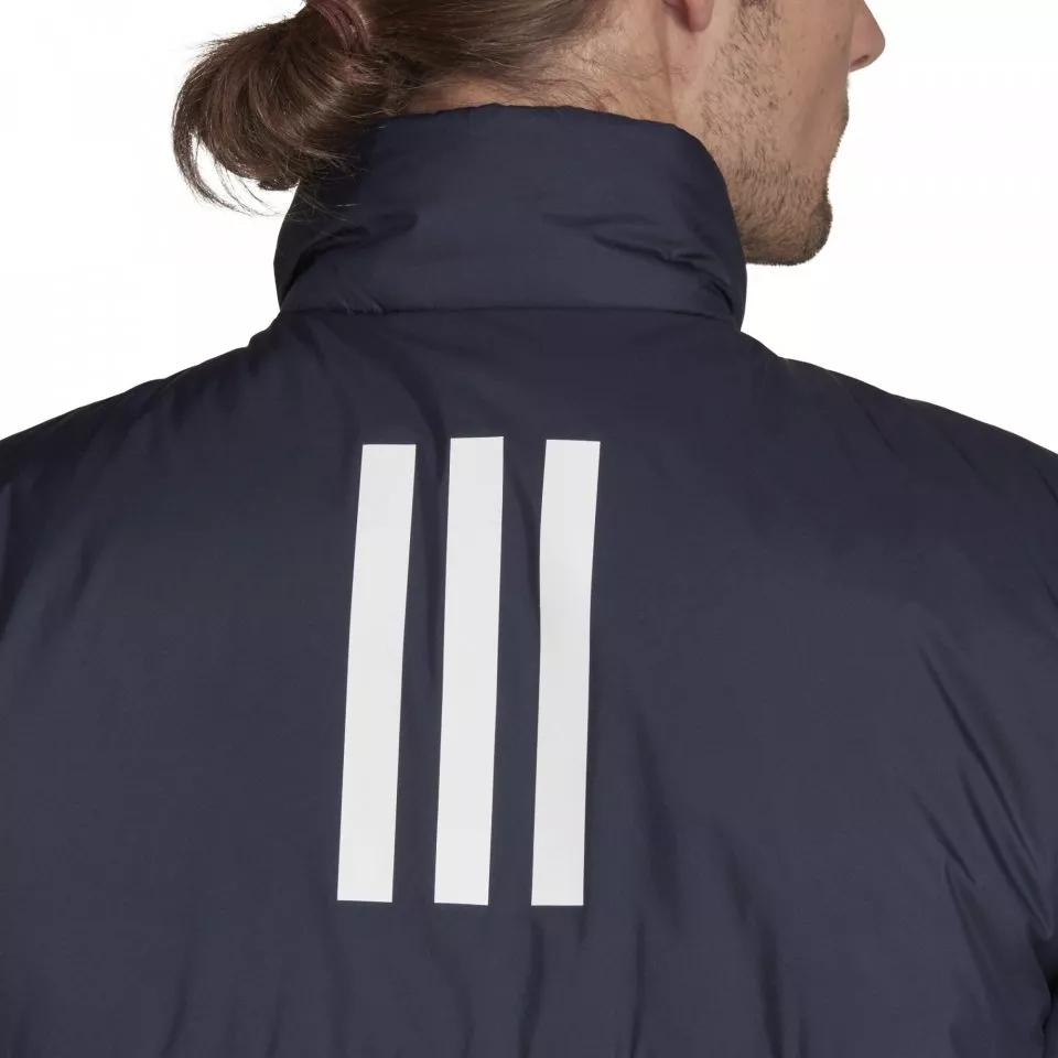 Adidas Solid Color Stand Collar Zipper Cotton Jacket Men Jacket Dark-Blue HG6272