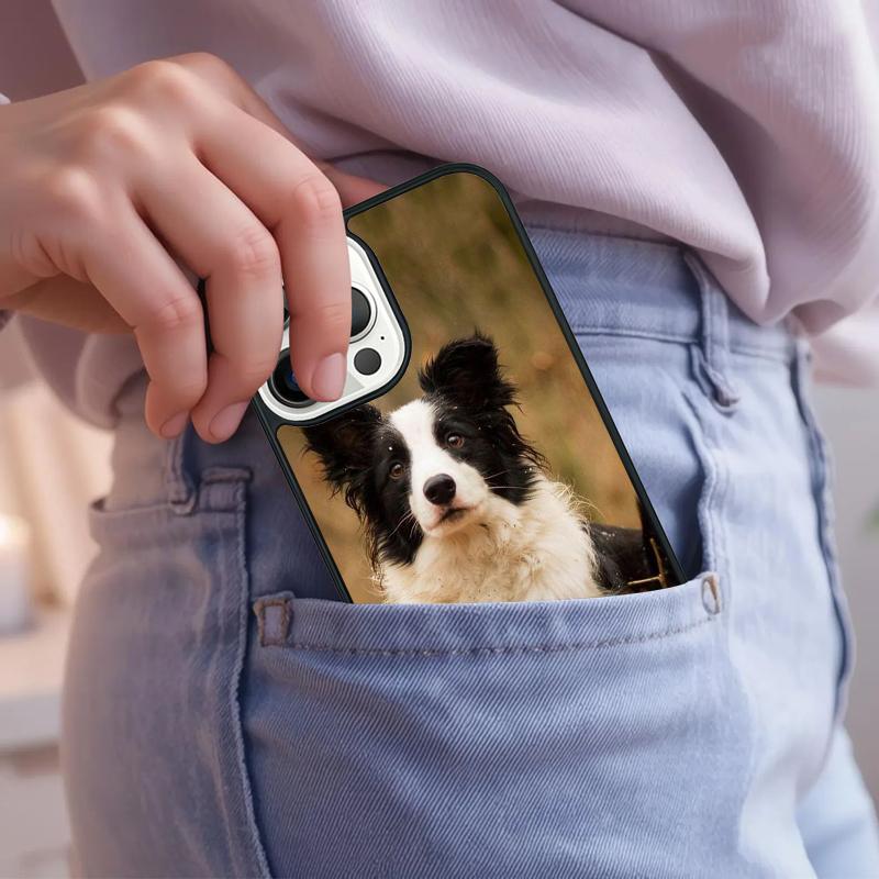 Border Collie Dog Phone Case For iPhone 17 Air 15 16e 14 13 Pro Max Coque 12 11 Pro Max PLUS cover