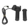 1 Pair Electric Bike Throttle Grip Rubber Twist Throttle Grips with LED Battery Display for Electric Bicycle Scooter