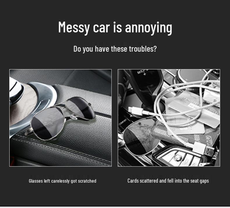Car Sunshade Glasses, Document & Card Holder Storage Bag