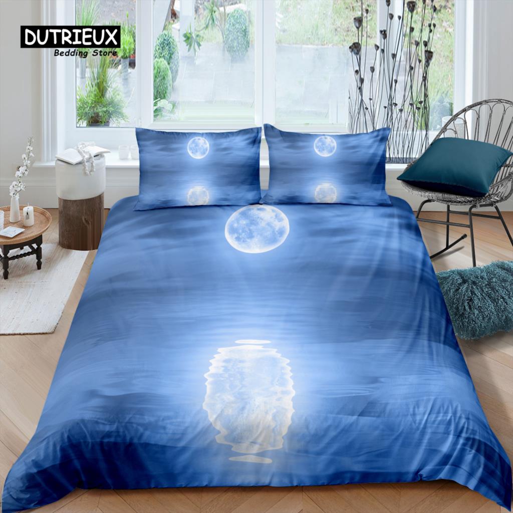 Comforter Home Living Luxury 3D Moon Bedding Set Comfortable Kids Bedding Set Queen And King Eu/Us/Au/Uk Size