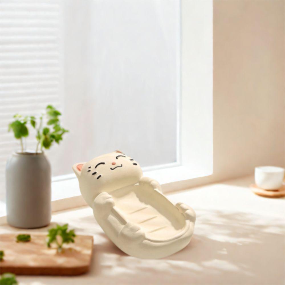Cartoon Draining Soap Box Delicate Soap Dish Creative Ceramic Soap Box  Kitchen