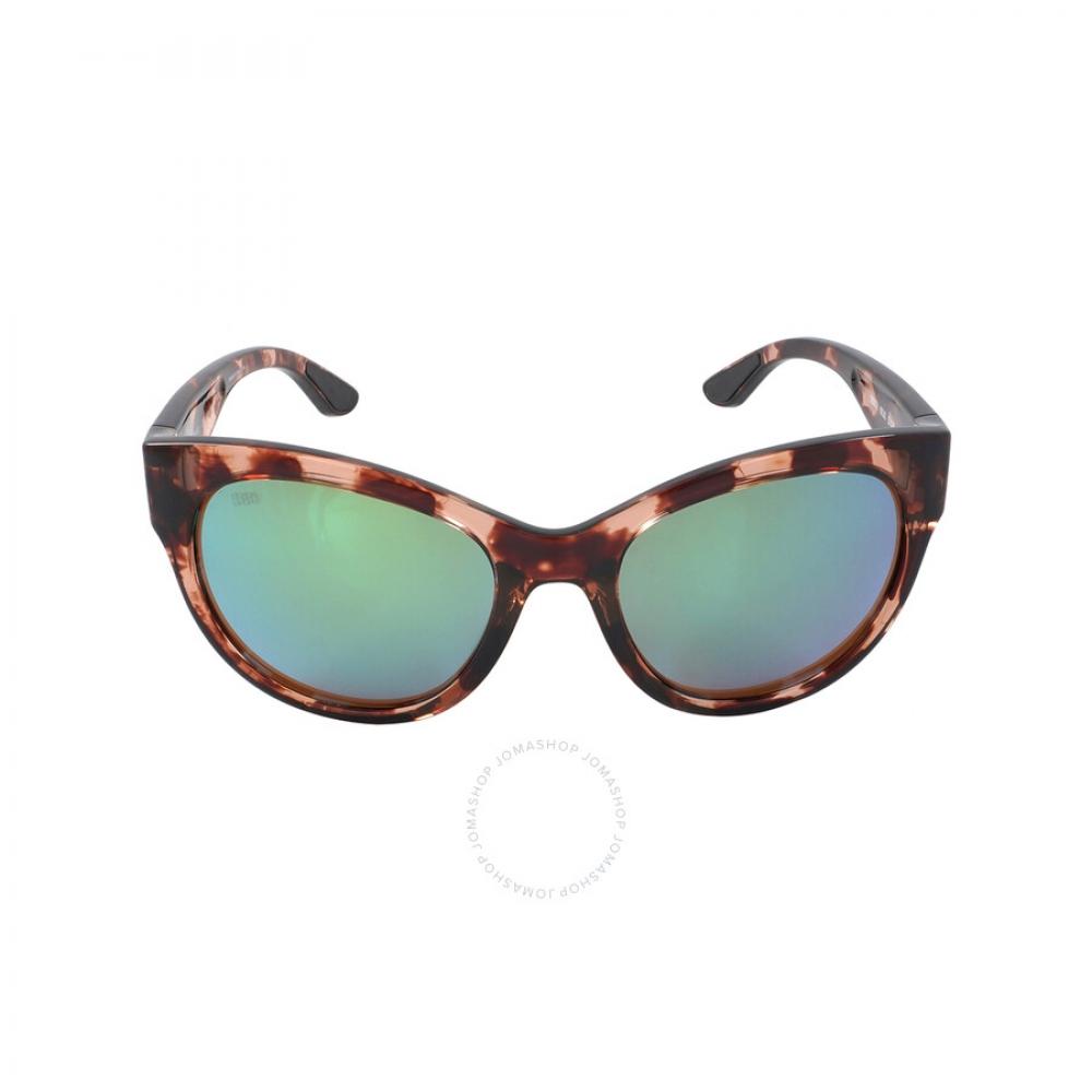 

Costa Del Mar MAYA Green Mirror Polarized Glass Ladies Sunglasses 6S9011 901101 55