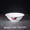 ZISIZ 9-Inch Retro Rooster Ceramic Bowl