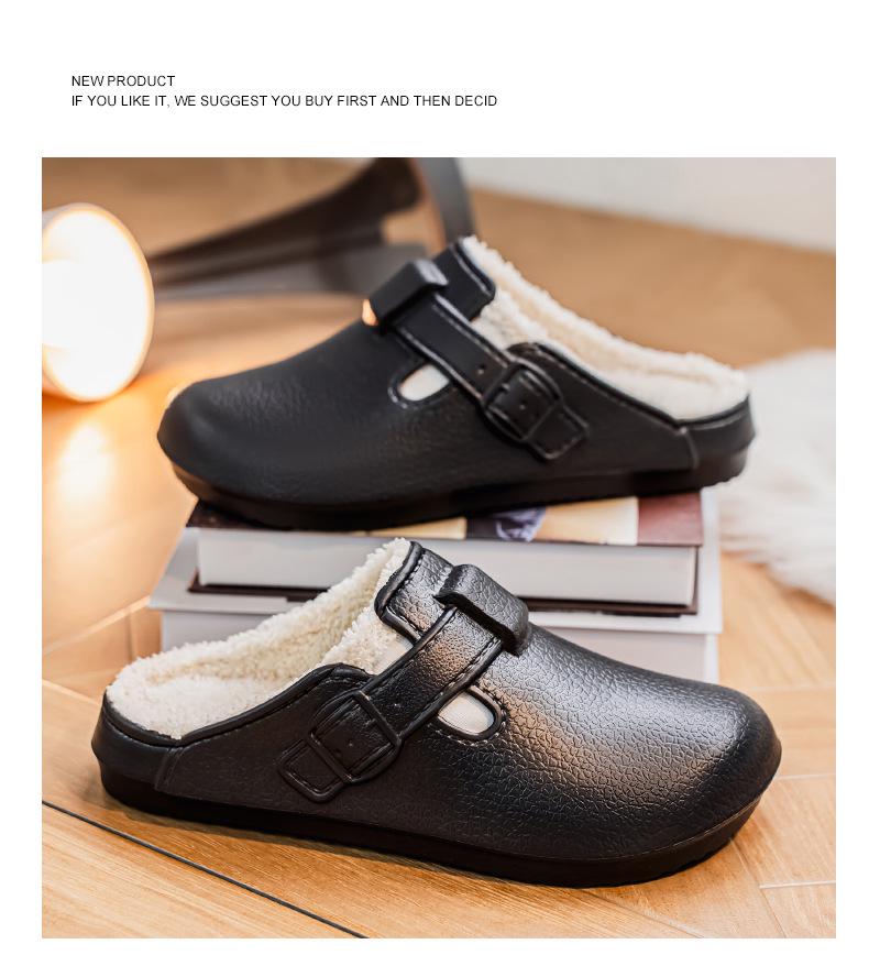 2025 Winter Extra Thick Fleece-Lined Birkenstock Clog Slippers for Couples