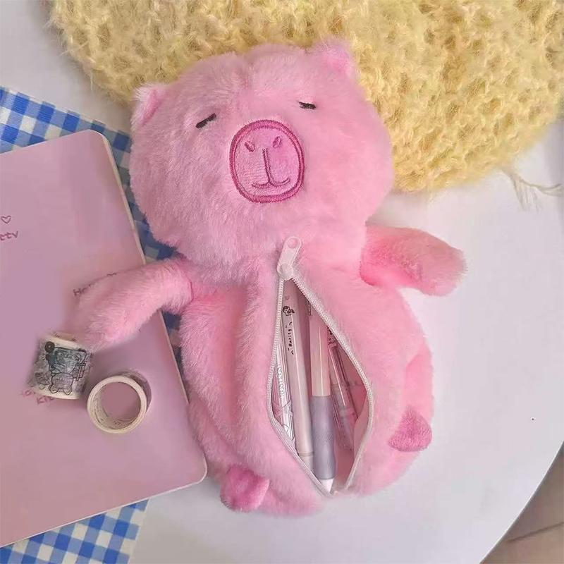 

Милий плюшевий пенал Kapibala Сумка Косметичка для дівчинки Органайзер Гаманець Канцтовари Дорожні сумки для зберігання Шкільне приладдя