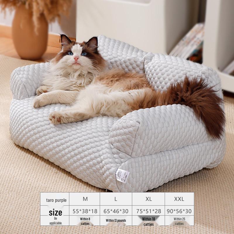 Winter warmer großer Haustiersofa: Abnehmbares & waschbares Nest für Katzen & Hunde