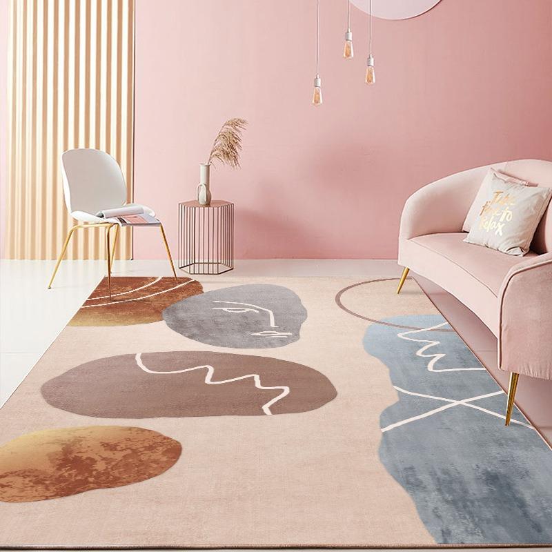 Living Room Dirt Resistant Carpet Easy To Clean Modern and Simple Sofa Coffee Table Blanket Home Bedroom Bedside Blanket Beauty