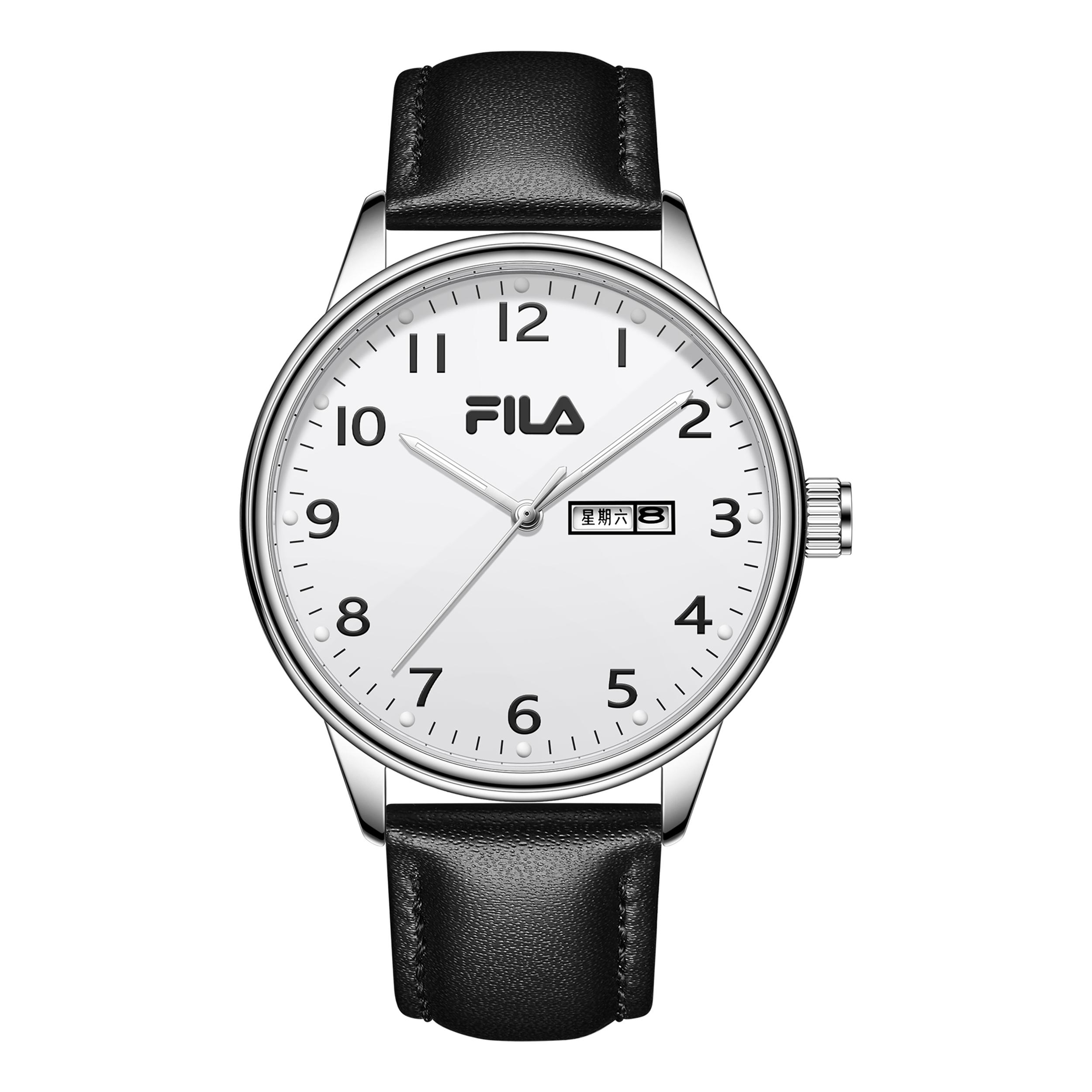

FILA Youth Campus Series Watch Quartz Movement Genuine Leather Strap White Dial Limited Edition New Year Red Unisex watches FLL38-6634 [Red Watch Dial with Red Strap]6634-106