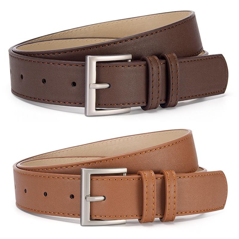 Neuer Damen-Gürtel aus PU-Leder mit Dornschließe - Stilvolles Accessoire für Freizeithosen, Mäntel, Jacken und Jeans