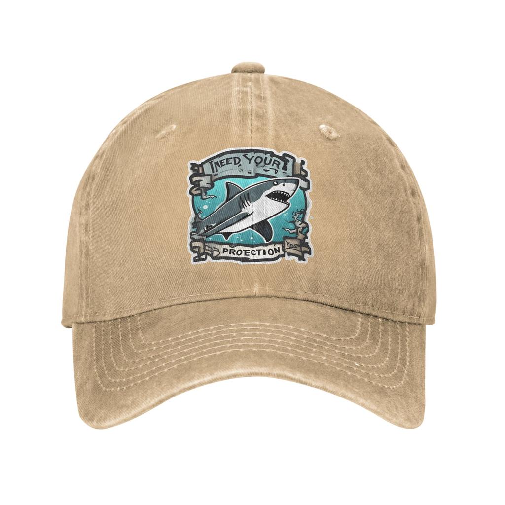 Shark screams Baseball Caps Peaked Cap Protection Animal  Sun Shade Hats for Unisex