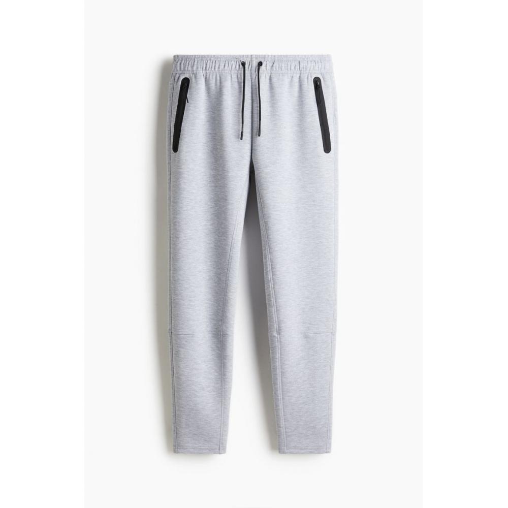 H M Sports Jogger Pants sliM Fit dryMove ligHt Grey Melange