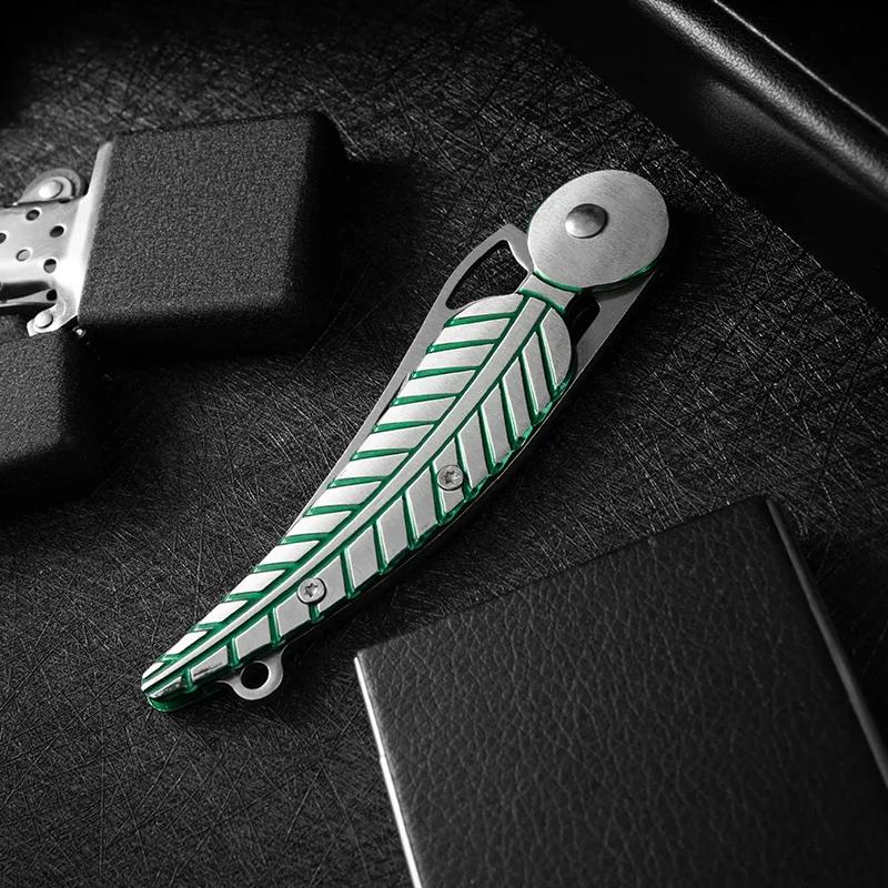 All-steel mini blade knife Portable outdoor camping Barbecue knife Multi-functional home folding fruit knife Kitchen travel tool