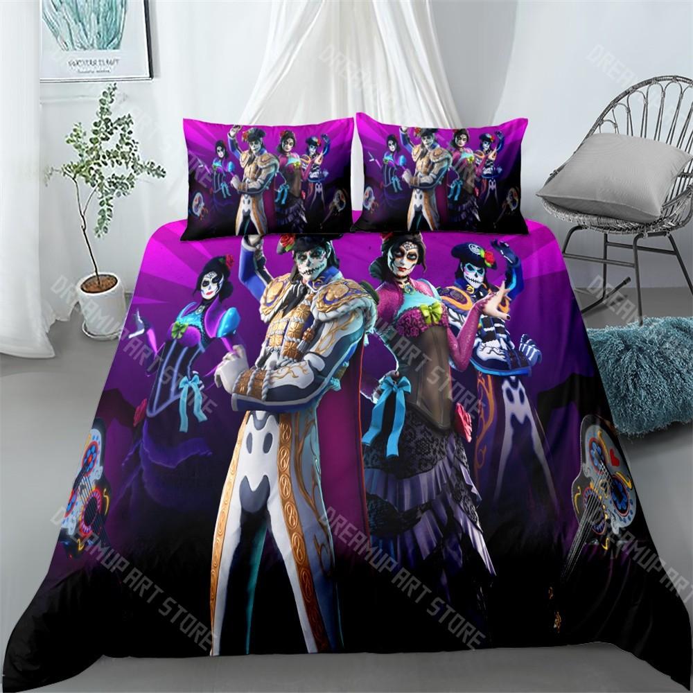 Hot Game Duvet Cover Pillowcase Bedding Set F-FORTNITES Adult Boy Girl Bedroom Decoration Children Gift Single Double Large Size