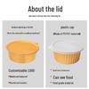 Zhi Shi Golden Round Aluminum Foil Food Containers