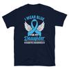 I Wear Blue for My Daughter Diabetes Awareness Short-Sleeve Unisex T-Shirt
