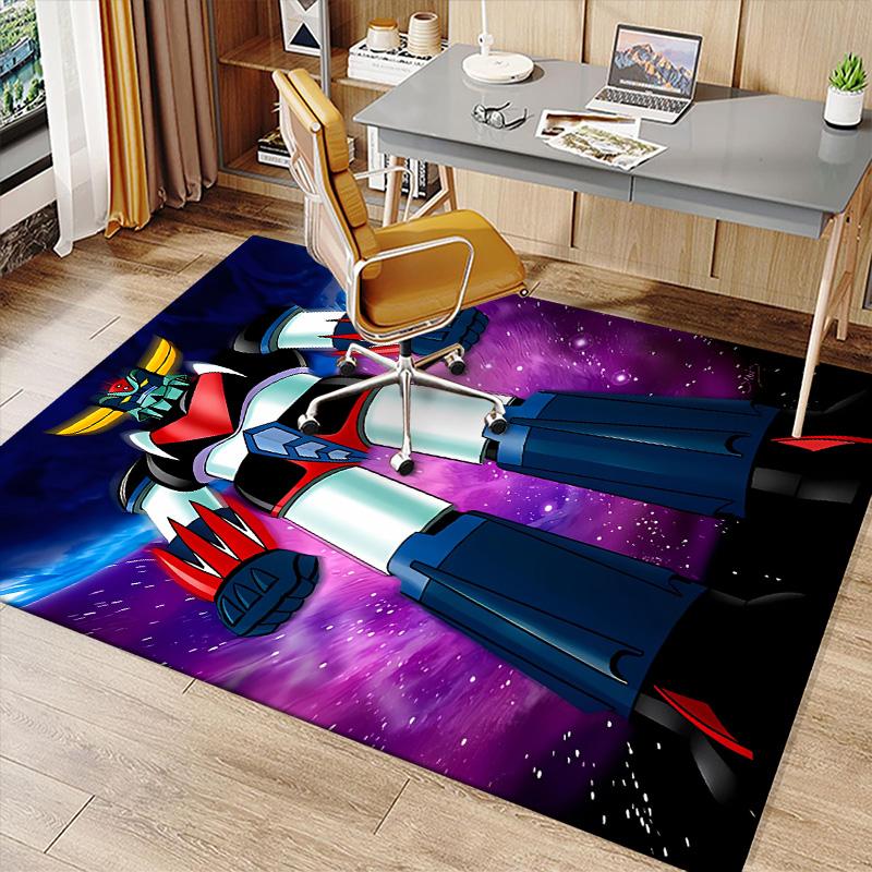 UFO Robo Grendizer2 Printed Absorbent Washable Carpet, Non-Slip Bathroom Mats, Kitchen Rugs, Yoga Mat,Living Room Entrance, Camping Picnic Rugs