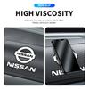 Car Silicone Non-Slip Mat Interior Console Emblem Badge Anti-Slip Pad For Nissan X-trail Qashqai Note Juke Sentra Patrol Navara