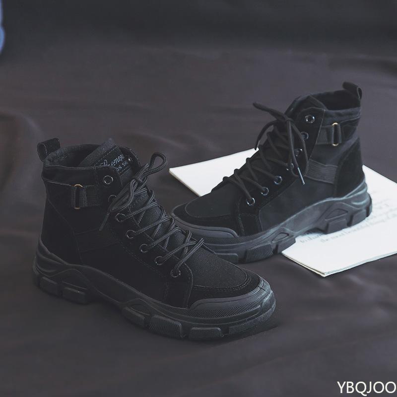 Women's autumn winter new style student versatile high top short boots simple comfortable wear-resistant anti slip women's shoes