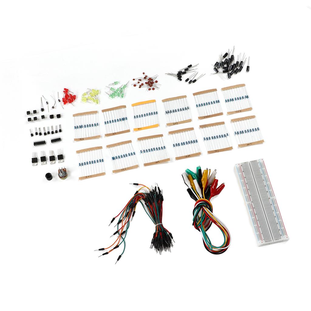 Asortiment Componente Electronice Kit Distractiv Placă de Experimente Buzzer Diode Condensator Rezistor