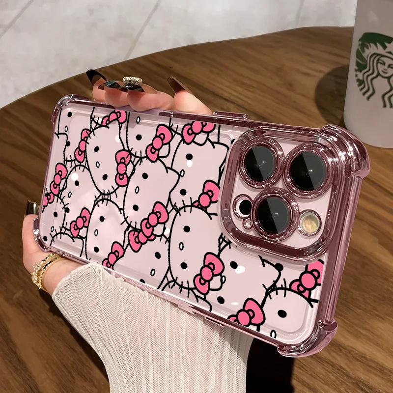 Case For Samsung Galaxy S26 S25 Ultra A57 A56 A16 A54 A55 A07 A35 S24 S23 Ultra Plus FE 5G Soft Hello Kitty Shockproof Casing