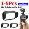 1-5 Stück Sonnenschutzhaube für DJI Osmo Pocket 3 Schnell lösbare Sonnenblende Lichtschutzschirm Sonnenschutz Sportkamera Zubehör