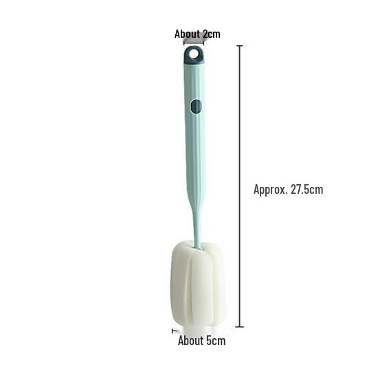 

Long-Handled Nano-Sponge Brush for Cleaning Baby Bottles and Cups светло-синий