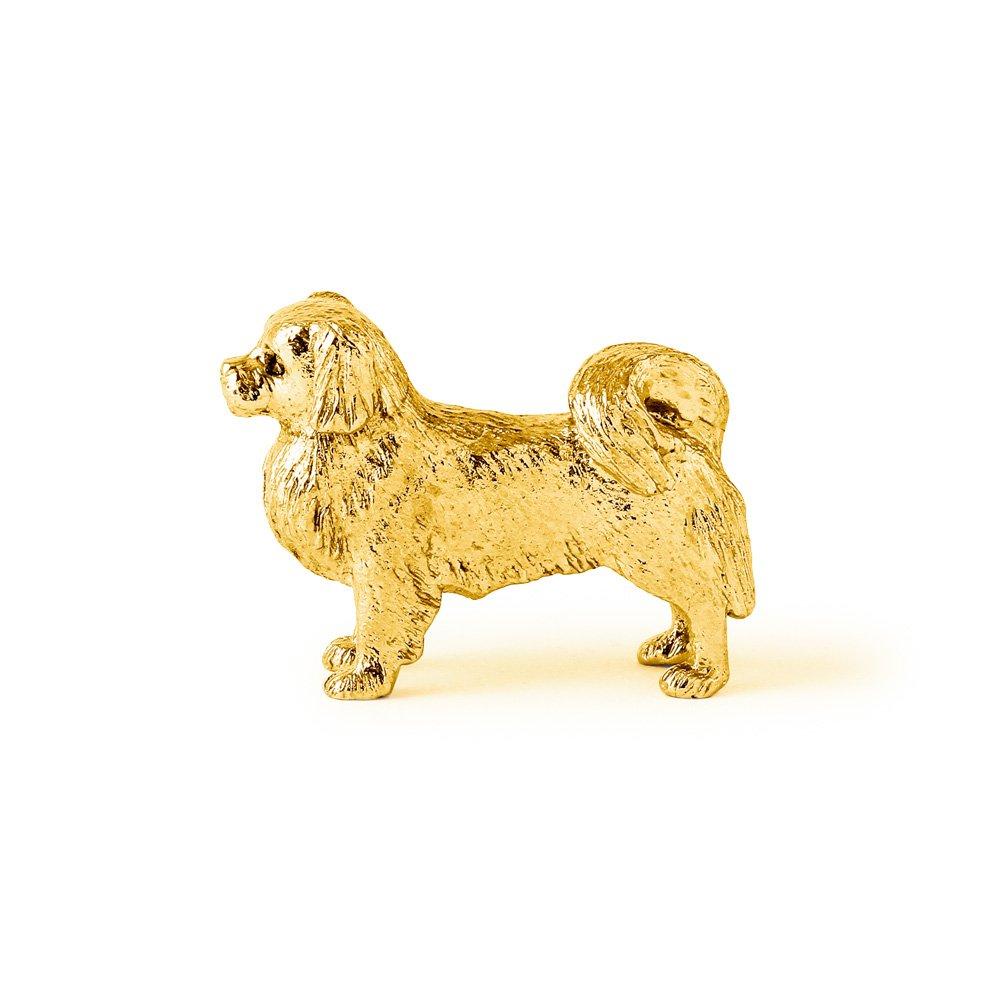 Tibetan Spaniel 22ct Gold Plated Made In England Art Dog Figure Collection