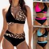 European and American Sexy Split Skirt Bikini Strap Cross Swimsuit