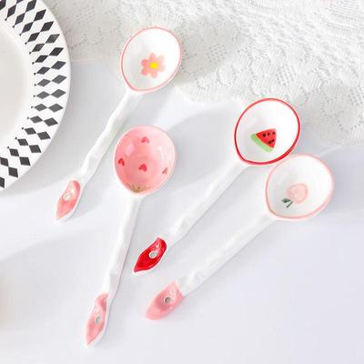 De'ou Xingguang Printed Ceramic Dessert Spoon