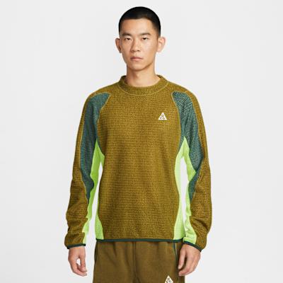Nike ACG Sweatshirts Men s Anti Aircraft Gun Olive Green/Fir Green/Flu M