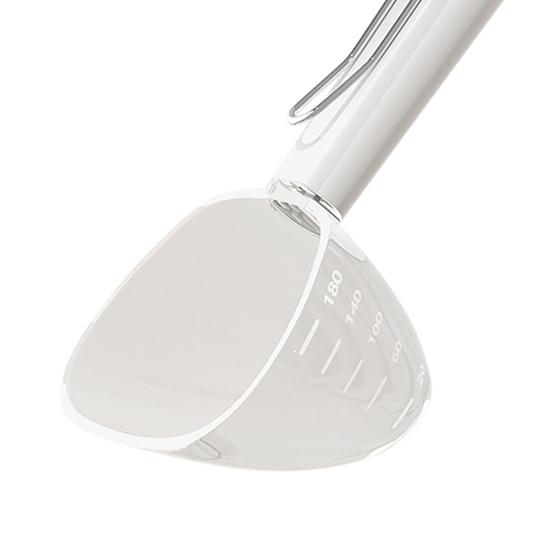 Pala pentru mâncare de câini Cupă de măsurat din plastic multifuncțională pentru mâncare de animale cu mâner lung Clips de sigilare 2 în 1 pentru mâncare de câini, pisici, păsări