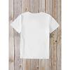 Europese maten T-shirt met korte mouwen met grafische prints van Mooie Lippen, Diamanten, Edelstenen en Dollarsymbolen, Casual Top met Ronde Hals