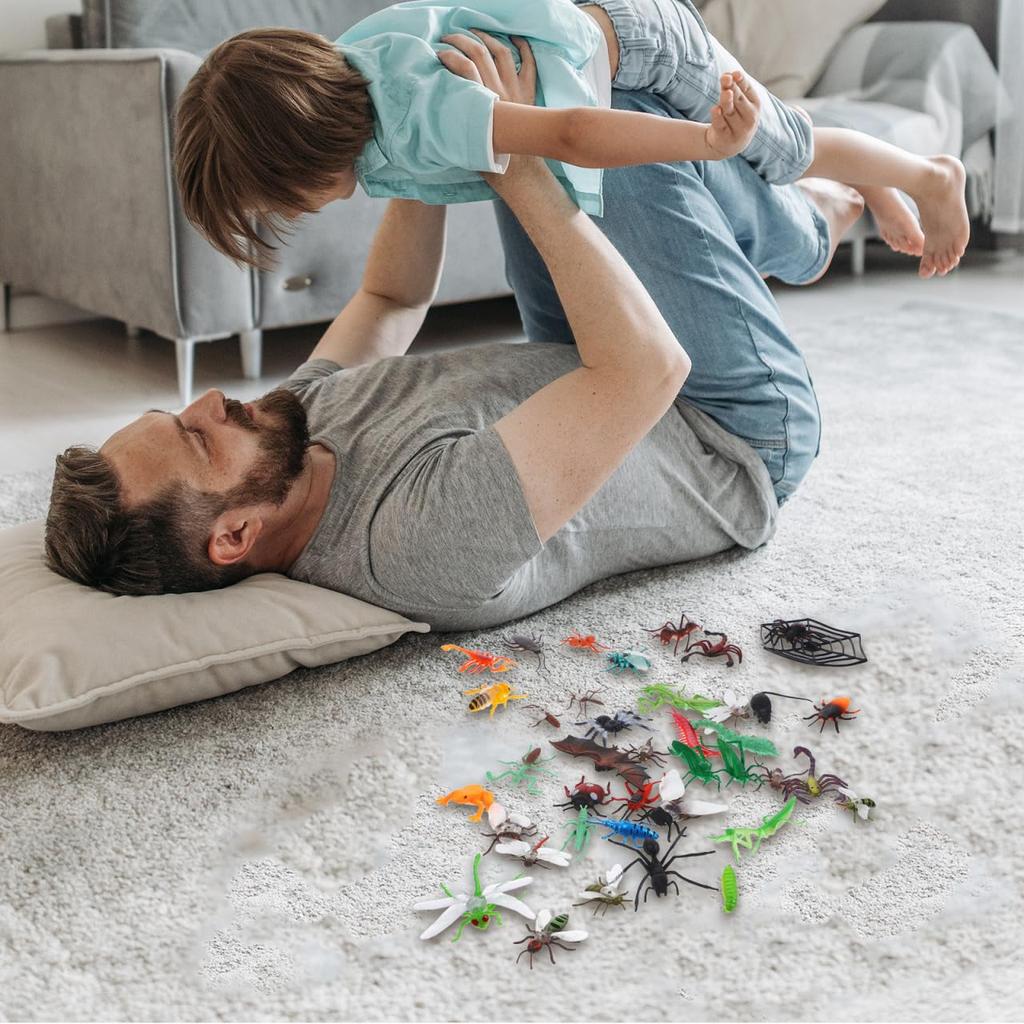 STOBOK 39 Pieces Miniature Insect Toys, Realistic Bug Figures, Educational Insect Models, Collectibles, Perfect for Party Decorations