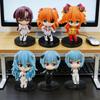 Q-Version 6 Stück/Set Anime Eva Asuka Ayanami Rei Kawaii Figur PVC Modell Spielzeug Desktop Dekorative Spielzeuge Sammlerstücke Geschenke