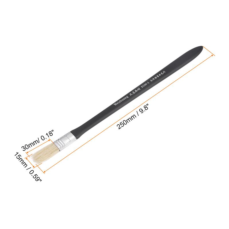 

Natural Bristle Small Paint Brush Chip Paint Brushes with Wood Handle Painting Tool for Paint Stains Wall Door Cabinets Furnitur