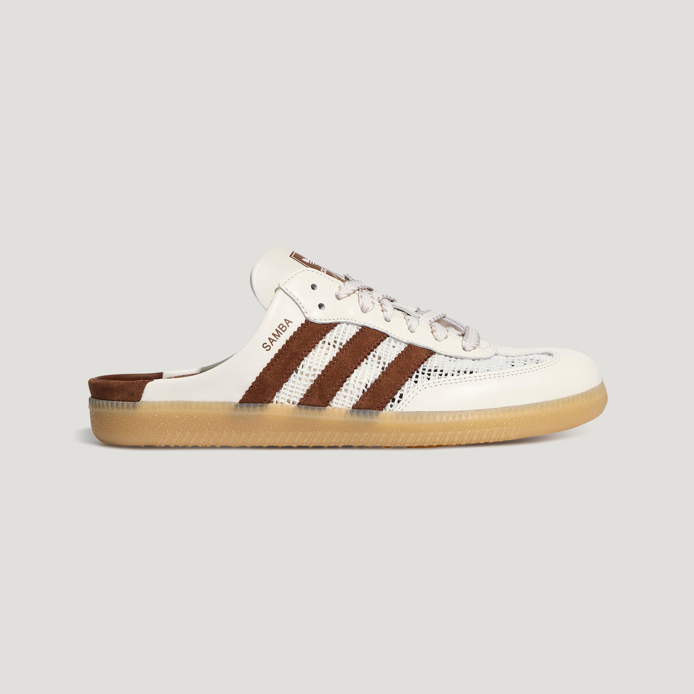 Adidas Originals Samba Closed Toe Slippers Women s Beige Brown 36