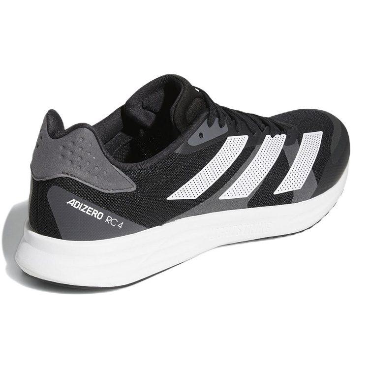 Adidas Adizero RC 4 Mesh Cushioning Abrasion Resistant Low top Casual Training Running Shoes Men's Black Gray White GX8153