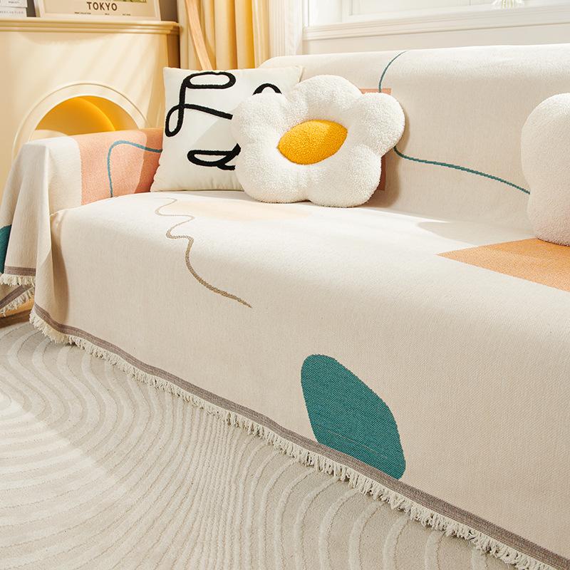 Chenille Sofa Cover Towel Full Covered Oversized Simple Modern Sofa Cover Four Seasons Universal All-Inclusive Sofa Cover Cover Cloth