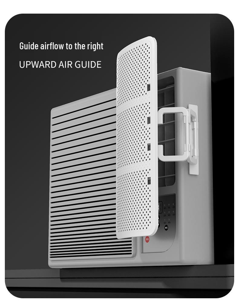 Universal White Waterproof Wind Deflector for Window Air Conditioners