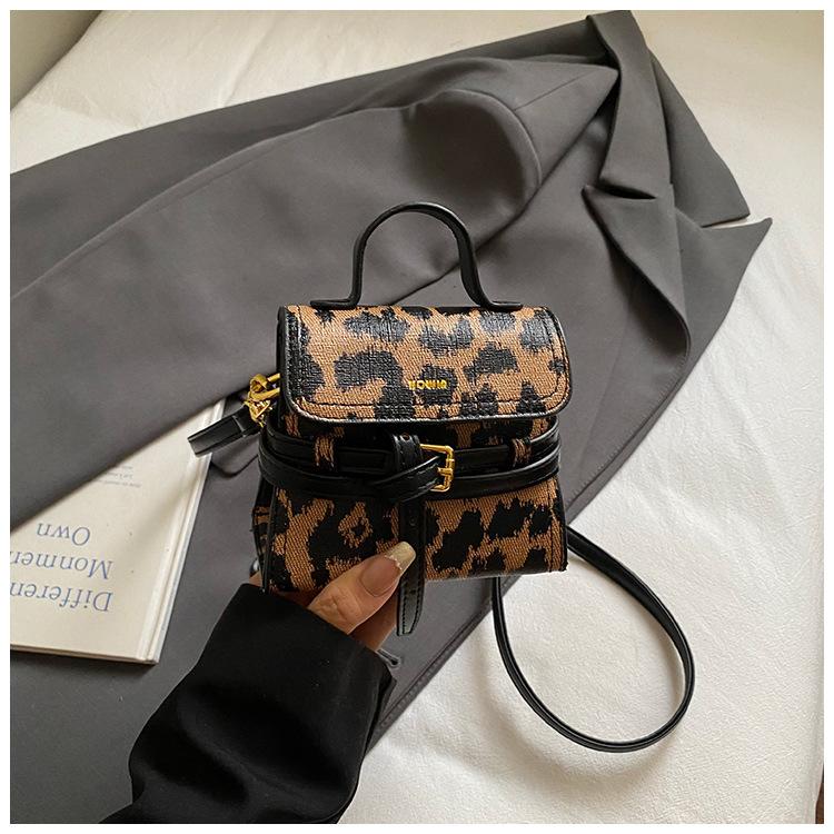 

Fashionable Handbag, Fashionable Commuting Single-shoulder Bag, Casual High Appearance Level Crossbody Bag цветной печати леопарда
