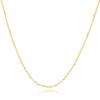 Yellow Gold K18 18K 35cm Choker Necklace for Women [PRECIOUS JEWELRY]