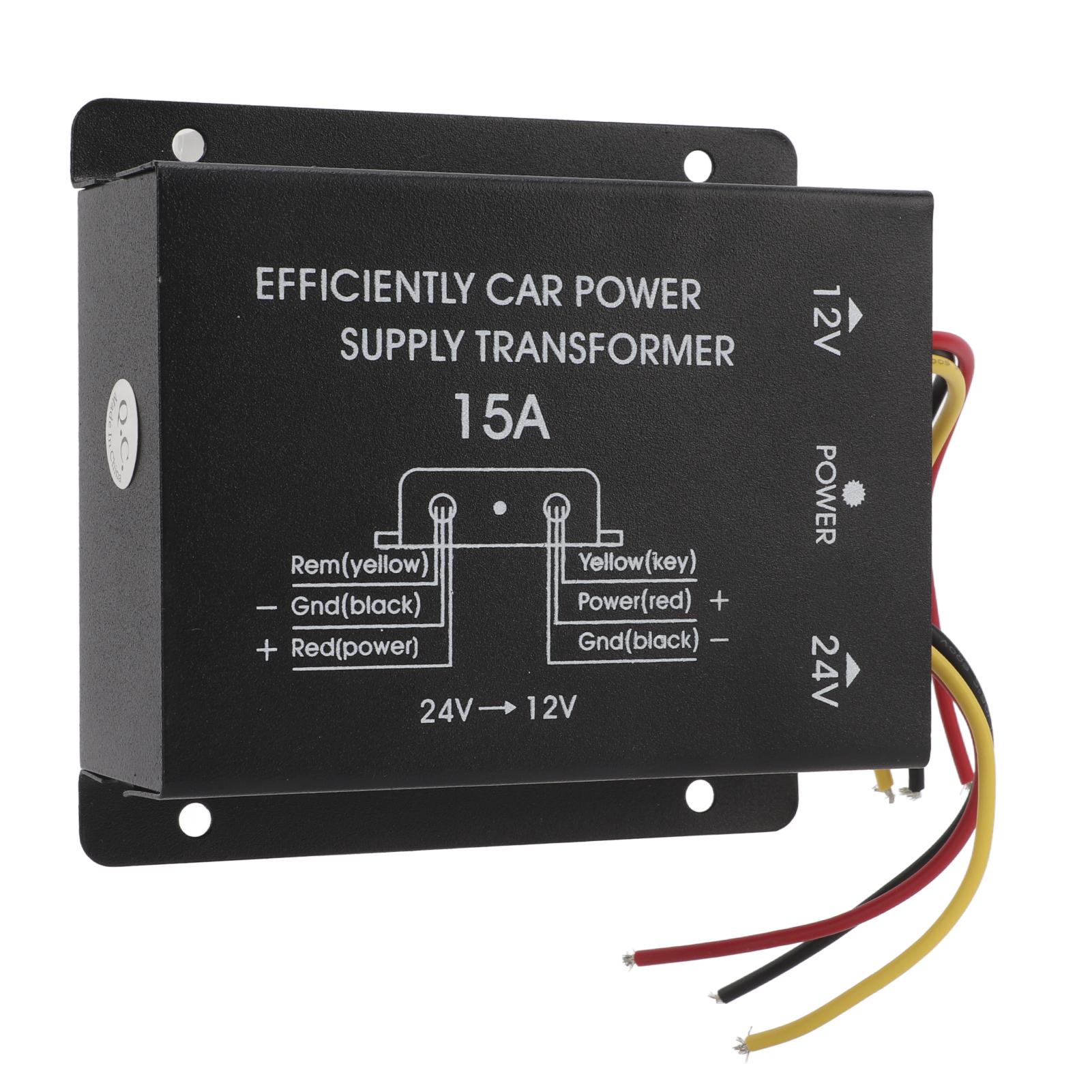 

24 В в 12 В понижающий регулятор 15 А автомобильный блок питания преобразователь 180 Вт редуктор напряжения для грузовиков