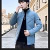 Men's Fall/Winter Short-Length Stand-Up Collar Slim-Fit Warm Jacket Youth Design Handsome Outerwear