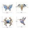 Classic Chinese Ceramic Lapel Pin Jingdezhen Style Jewelry  Clothing Decoration